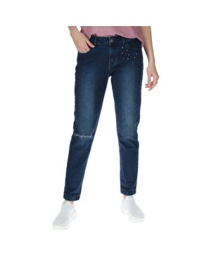 Jeans Mujer Studded Slim Cat