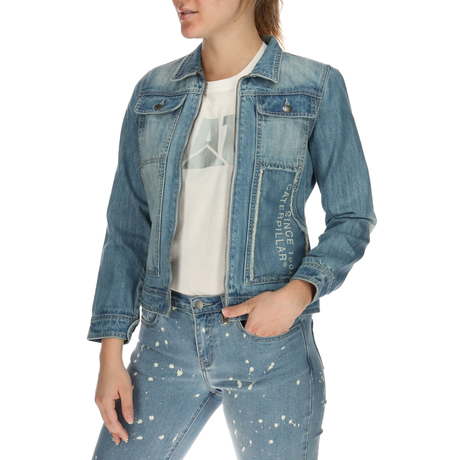 Chaqueta Mujer Jessie Denim - Cat | Tienda oficial Cat Chile