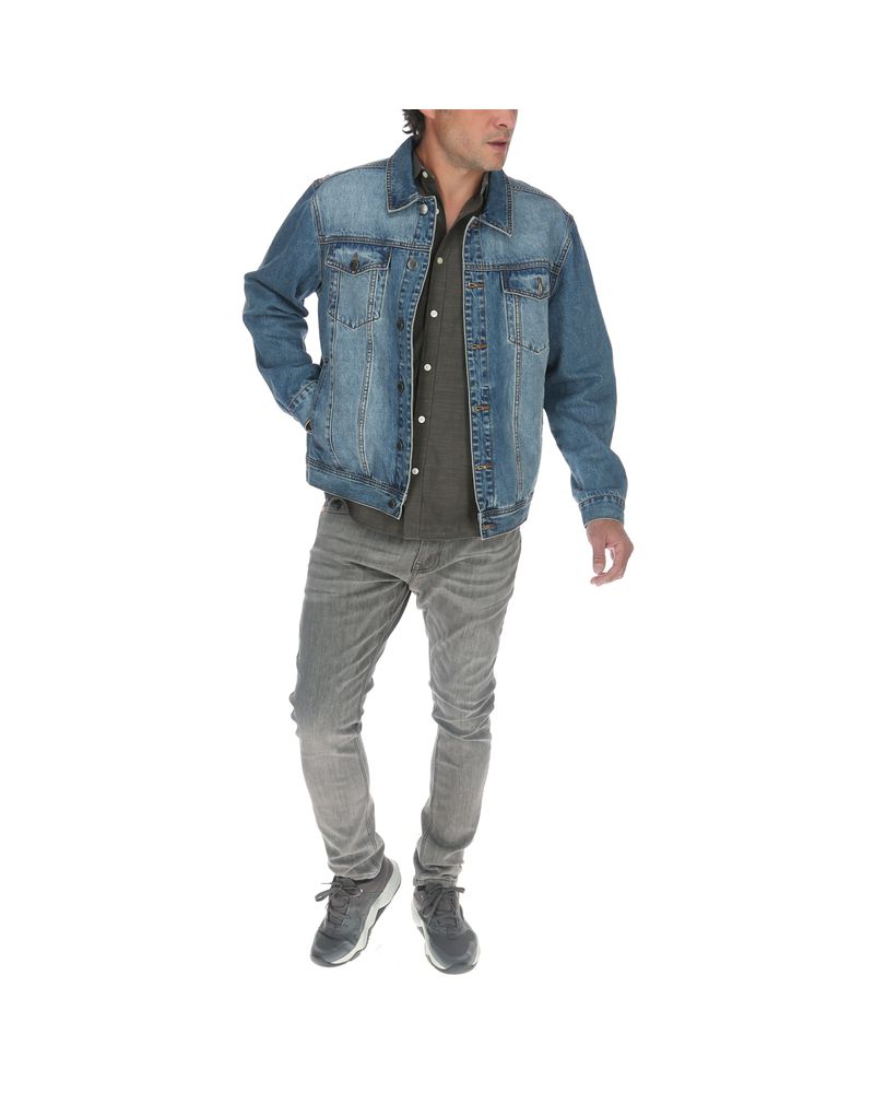 Chaqueta Casual Hombre Foundation Denim Jacket Gris Cat-Cat Chile