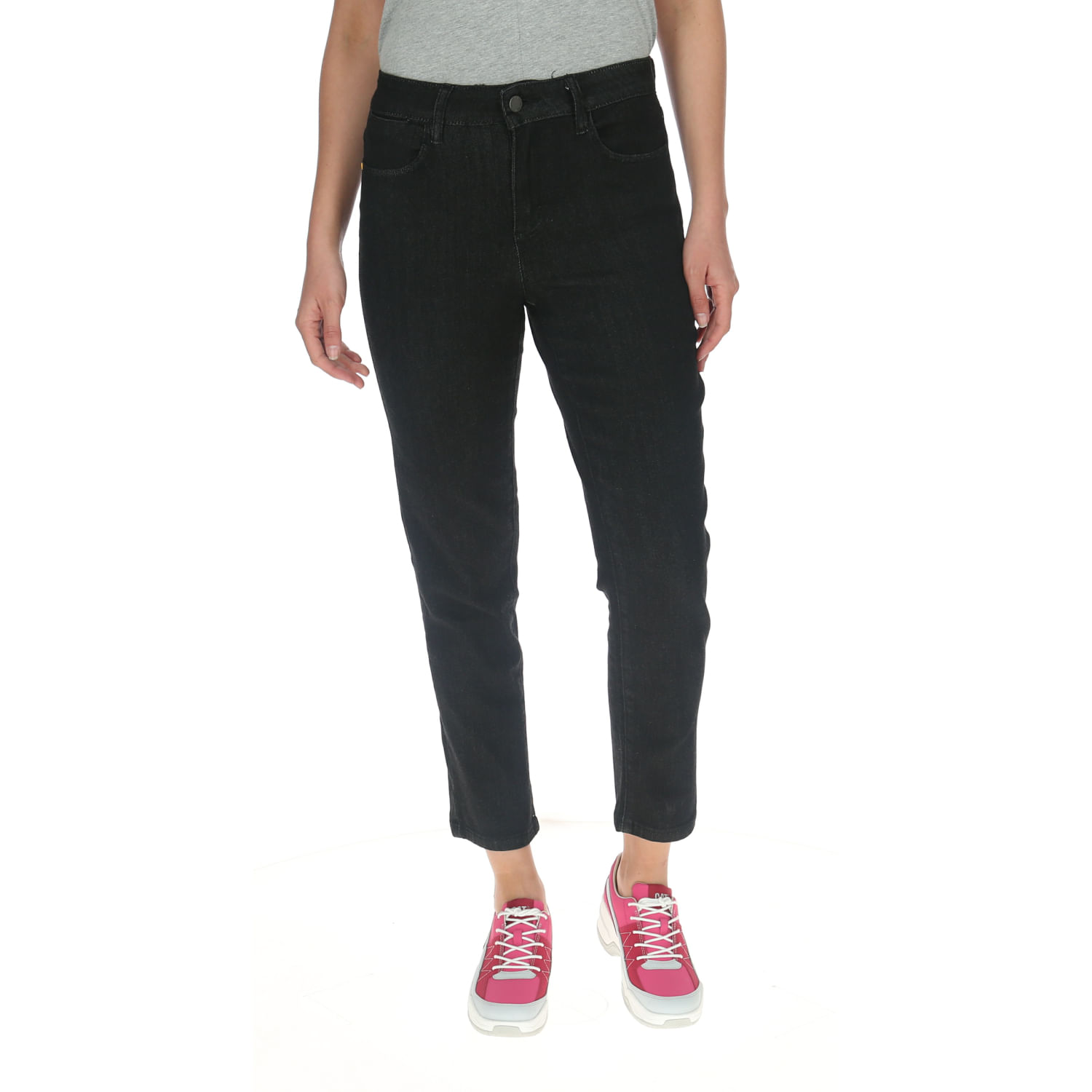 Jeans Mujer Symbol High Rise Straight con cierre