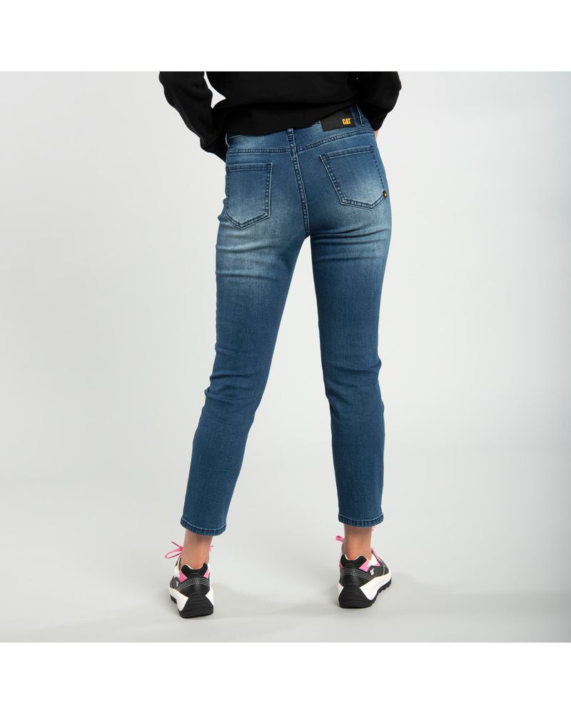 Jeans Mujer Symbol High Rise Straight - Tienda Oficial CAT Chile - Cat