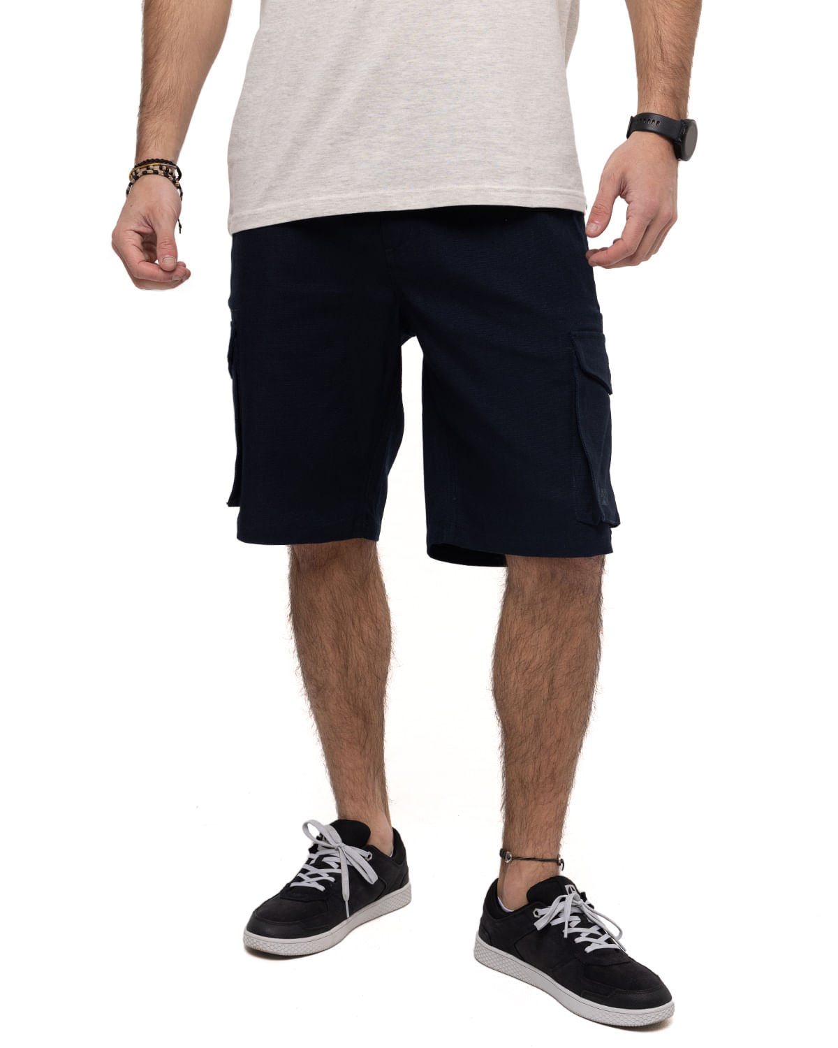 Short Casual Hombre UTILITY CANVAS CARGO SHORT AZUL CAT