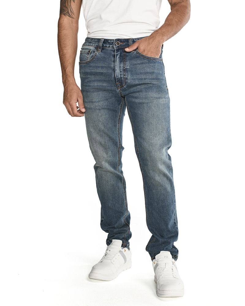 Jeans-Casual-Hombre-ECO-STRETCH-DENIM-SLIM-AZUL-CAT