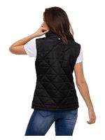 Chaqueta-Sin-Mangas-Casual-Mujer-W-MEDIUMWEIGHT-INSULATED-TRIANGLE-QUILTED-VEST-NEGRO-CAT