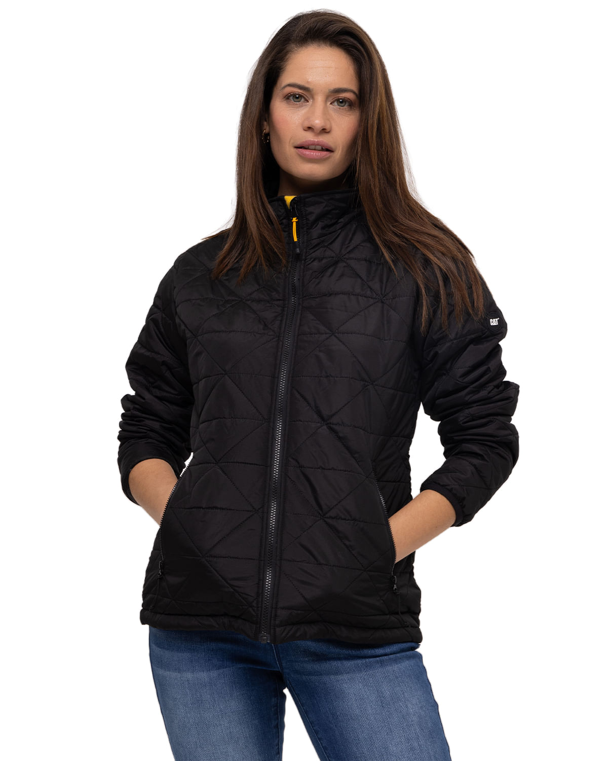 Chaqueta Casual Mujer W MEDIUMWEIGHT INSULATED TRIANGLE QUILTED JACKET NEGRO CAT