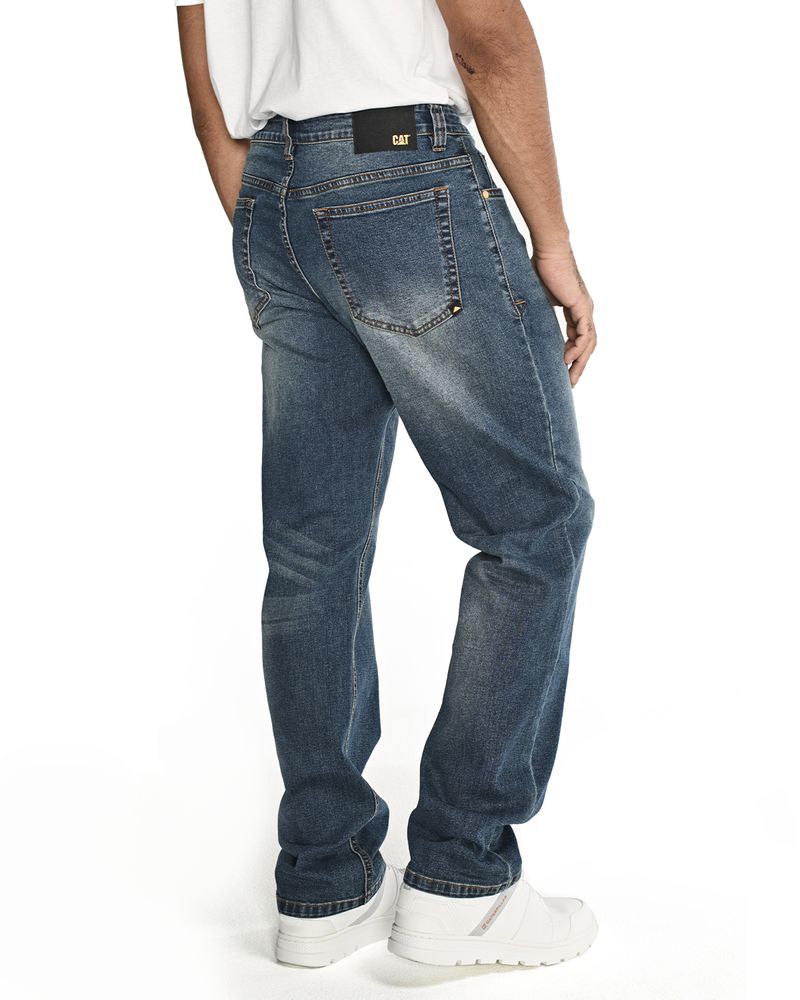 Jeans-Casual-Hombre-TRIBLEND-STRETCH-DENIM-STRAIGHT-AZUL-CAT