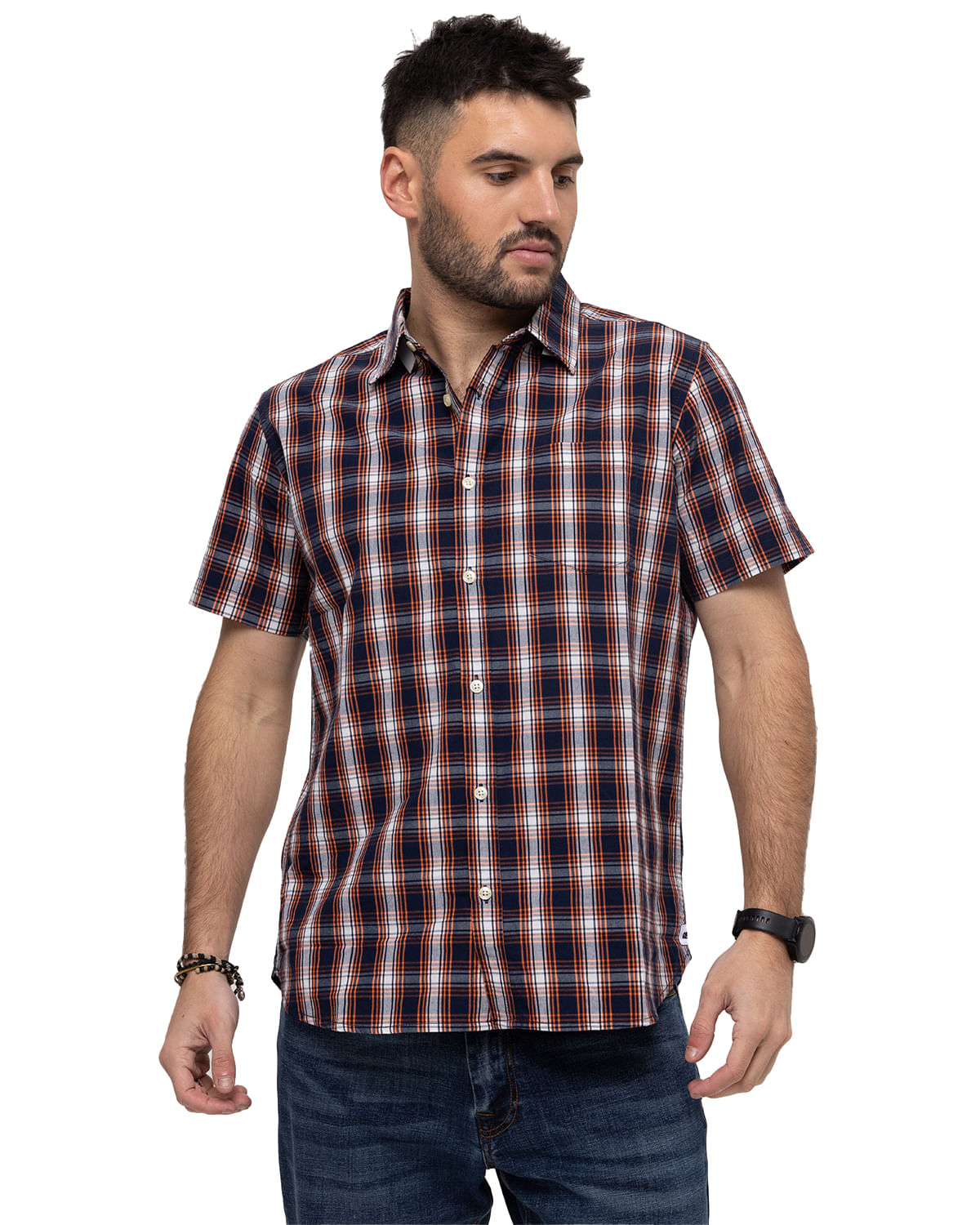 Camisa Manga Corta Casual Hombre FOUNDATION SS SHIRT 0 CAT