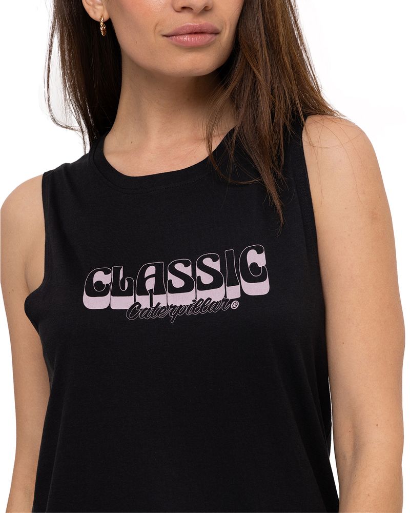 Polera-Manga-Corta-Casual-Mujer-W-GRAPHIC-TANK-NEGRO-CAT