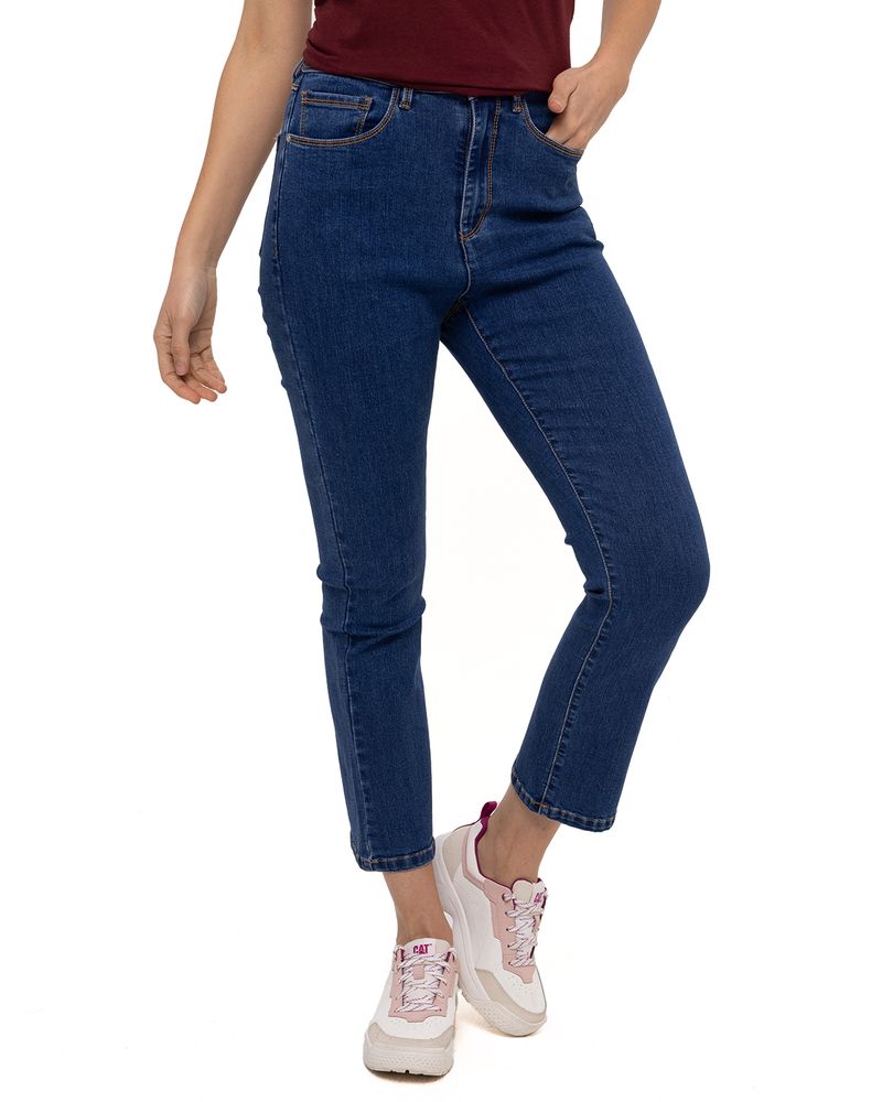 Jeans-Casual-Mujer-W-HIGH-RISE-CROP-BOOTCUT-JEAN-AZUL-CAT