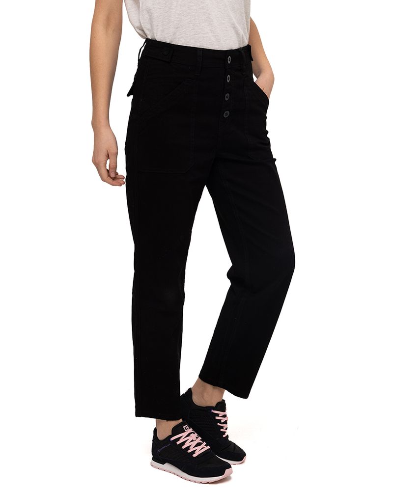 Pantalon Casual Mujer Operation Freeze Button Fly Slim Bottom