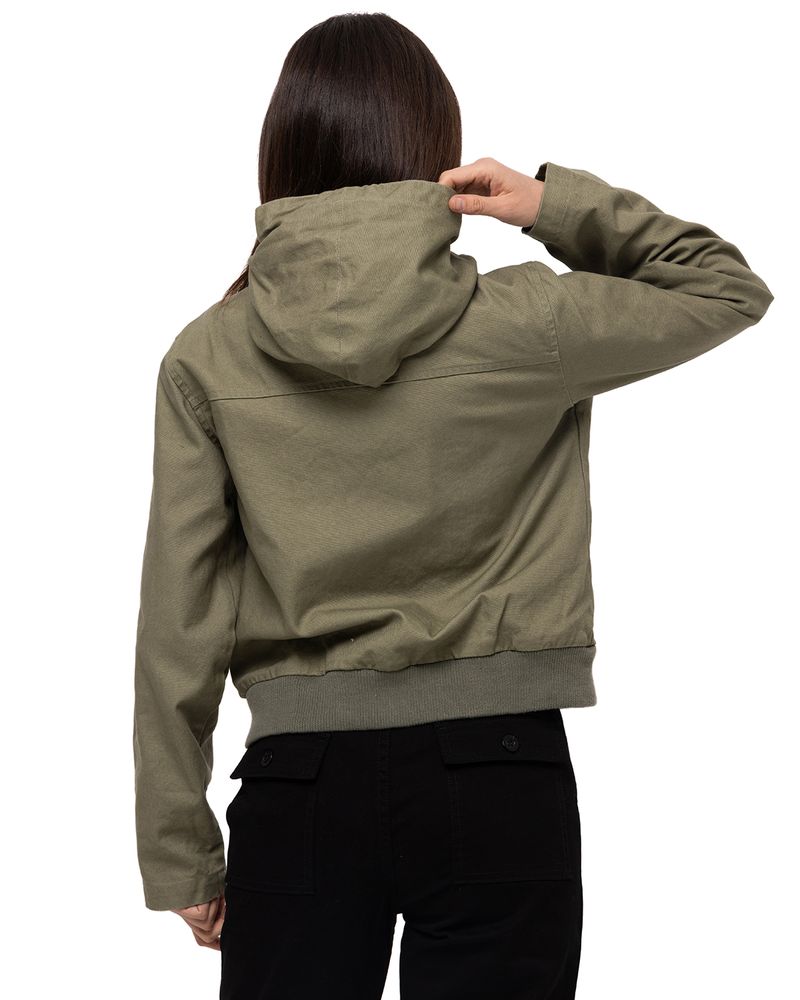 Chaqueta-Casual-Mujer-UNINSULATED-HOODED-WORK-JACKET-VERDE-CAT