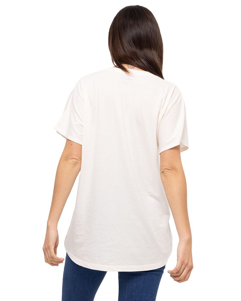 Polera-Manga-Corta-Casual-Mujer-W-SLOUCHY-DOLMAN-TEE-BLANCO-CAT