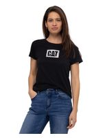 Polera-Manga-Corta-Casual-Mujer-METALLIC-CAT-LOGO-TEE-NEGRO-CAT