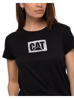 Polera-Manga-Corta-Casual-Mujer-METALLIC-CAT-LOGO-TEE-NEGRO-CAT