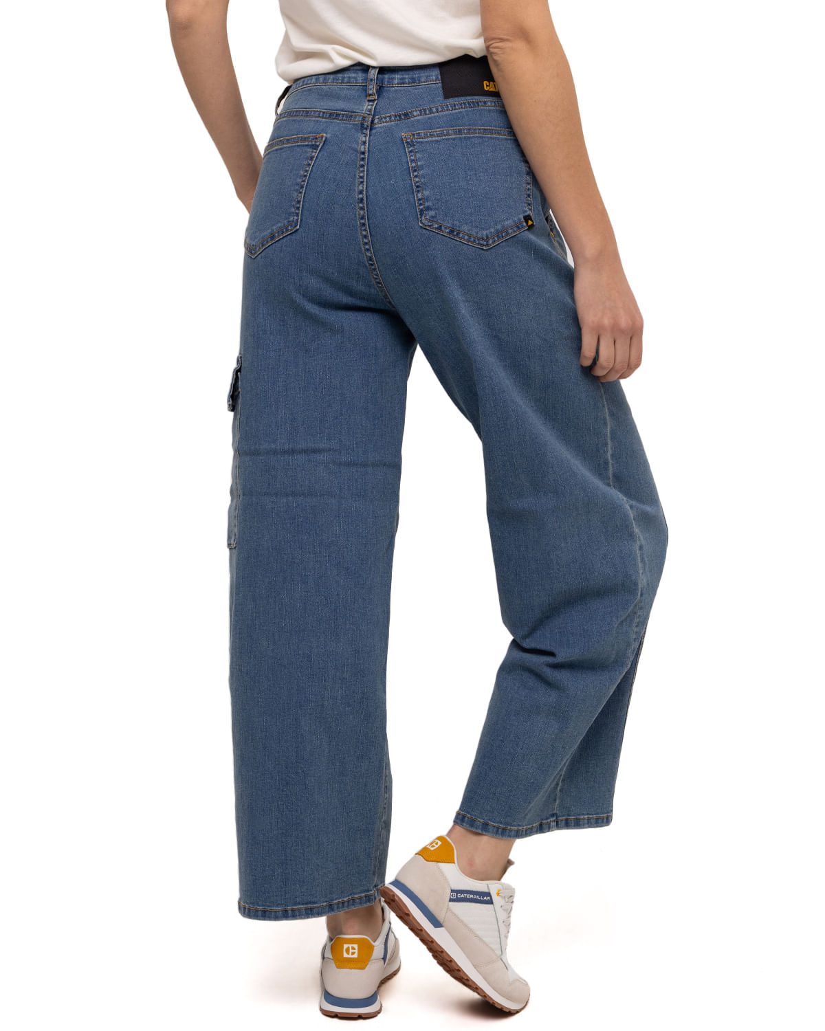 Jeans Casual Mujer STRETCH DENIM CARGO JEAN AZUL CAT