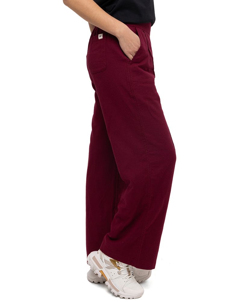 Pantalon-Casual-Mujer-WEEKENDER-RELAXED-WIDE-LEG-BOTTOM-ROJO-CAT