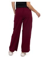 Pantalon Casual Mujer Weekender Relaxed Wide Leg Bottom Rojo Cat