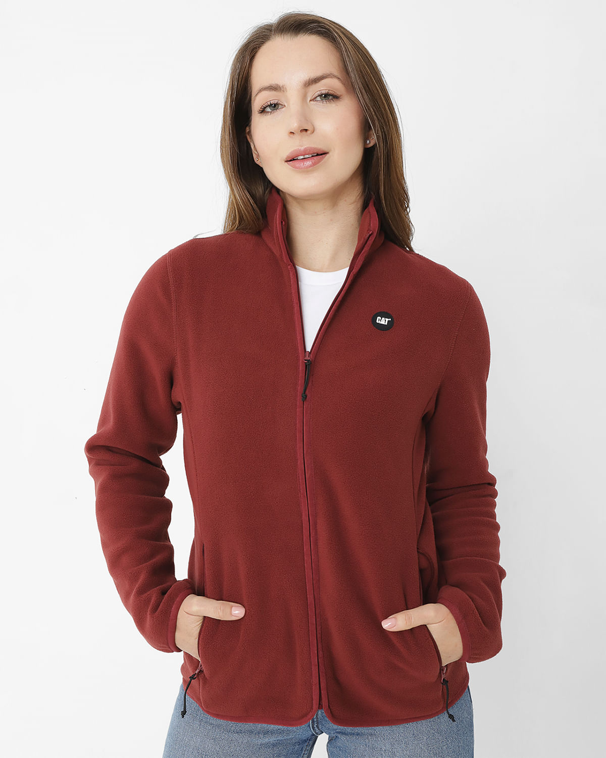 Polar Casual Mujer POLAR FLEECE FULL ZIP JACKET ROJO CAT