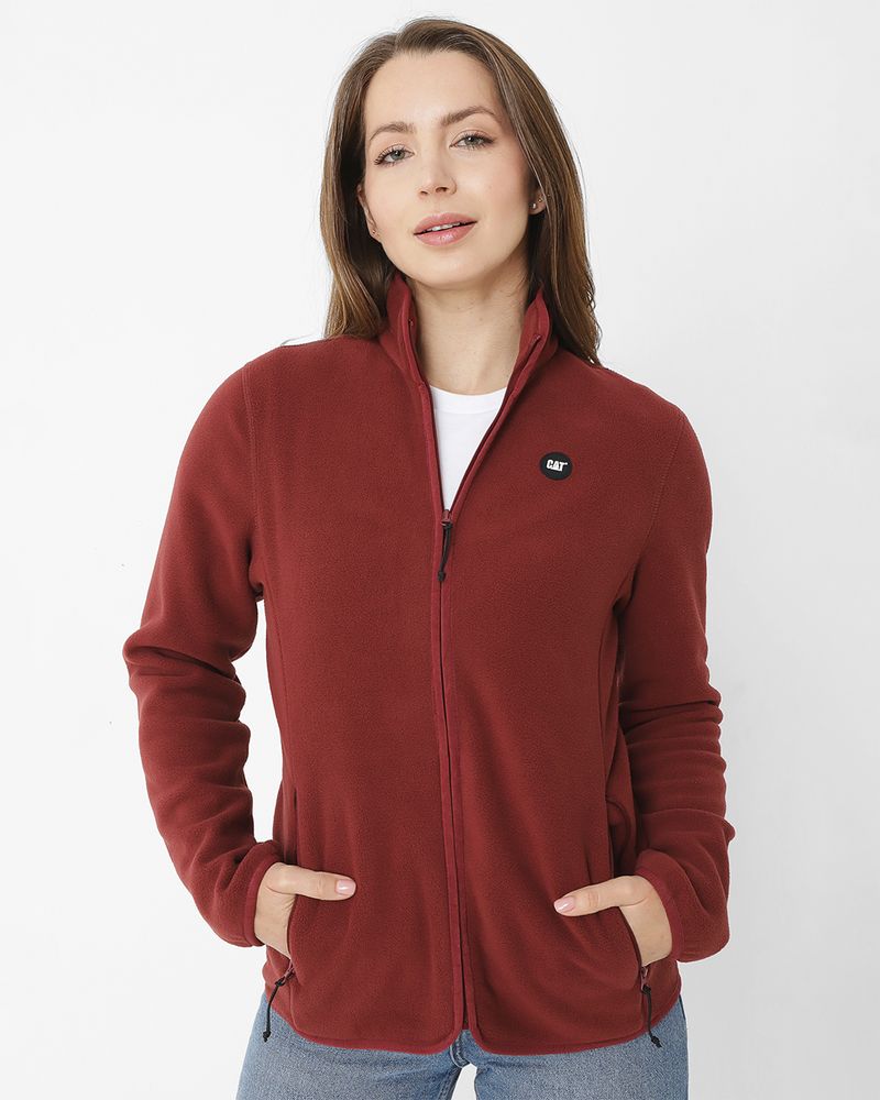 Polar-Casual-Mujer-POLAR-FLEECE-FULL-ZIP-JACKET-ROJO-CAT