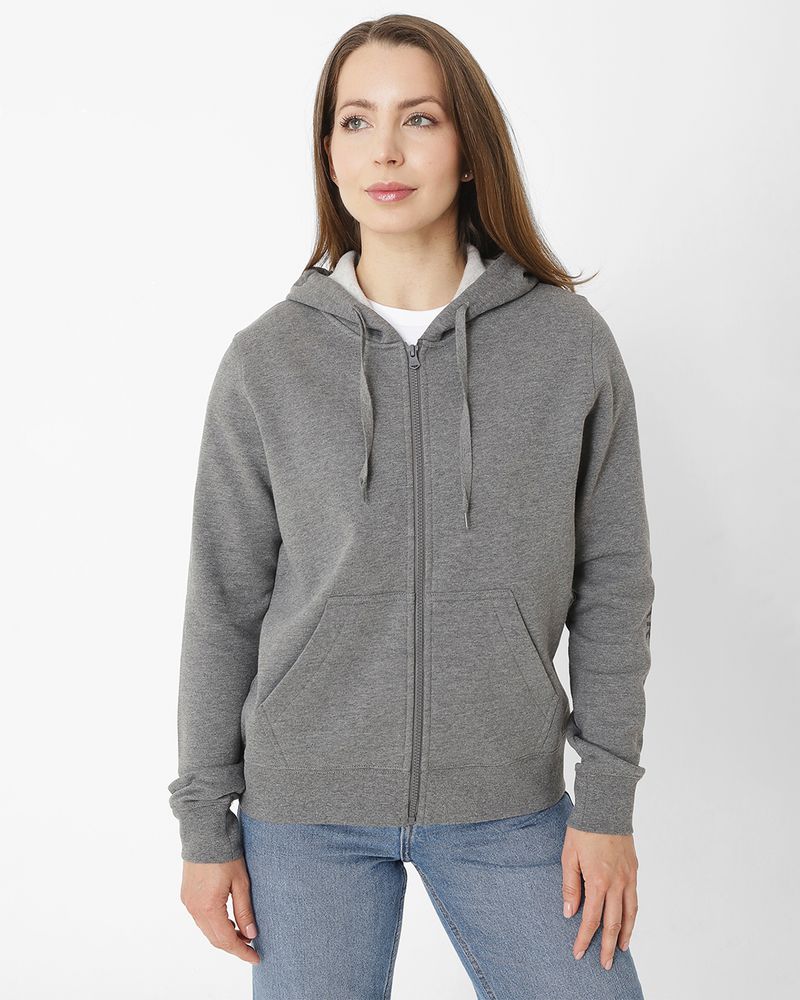 Poleron-Casual-Mujer-FLEECE-CATERPILLAR-FULL-ZIP-HOODIE-NEGRO-CAT