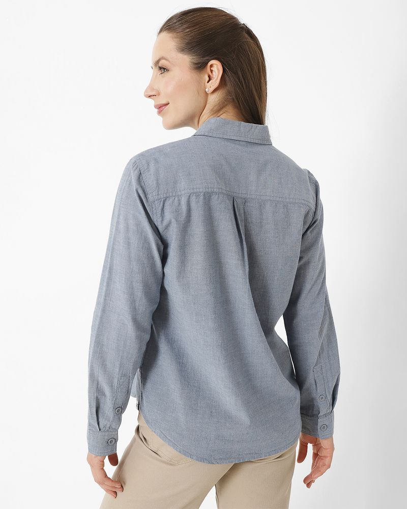 Blusa-Manga-Larga-Casual-Mujer-CHAMBRAY-RELAXED-L-S-SHIRT-0-CAT