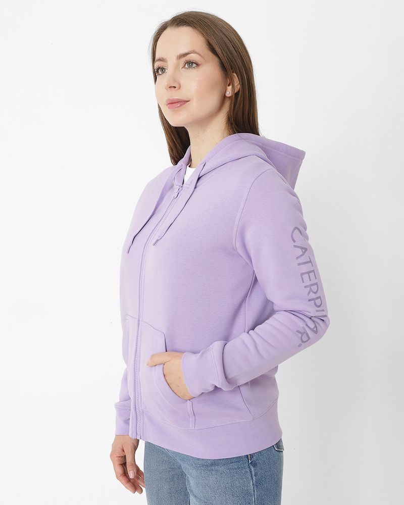 Poleron-Casual-Mujer-FLEECE-CATERPILLAR-FULL-ZIP-HOODIE-MORADO-CAT