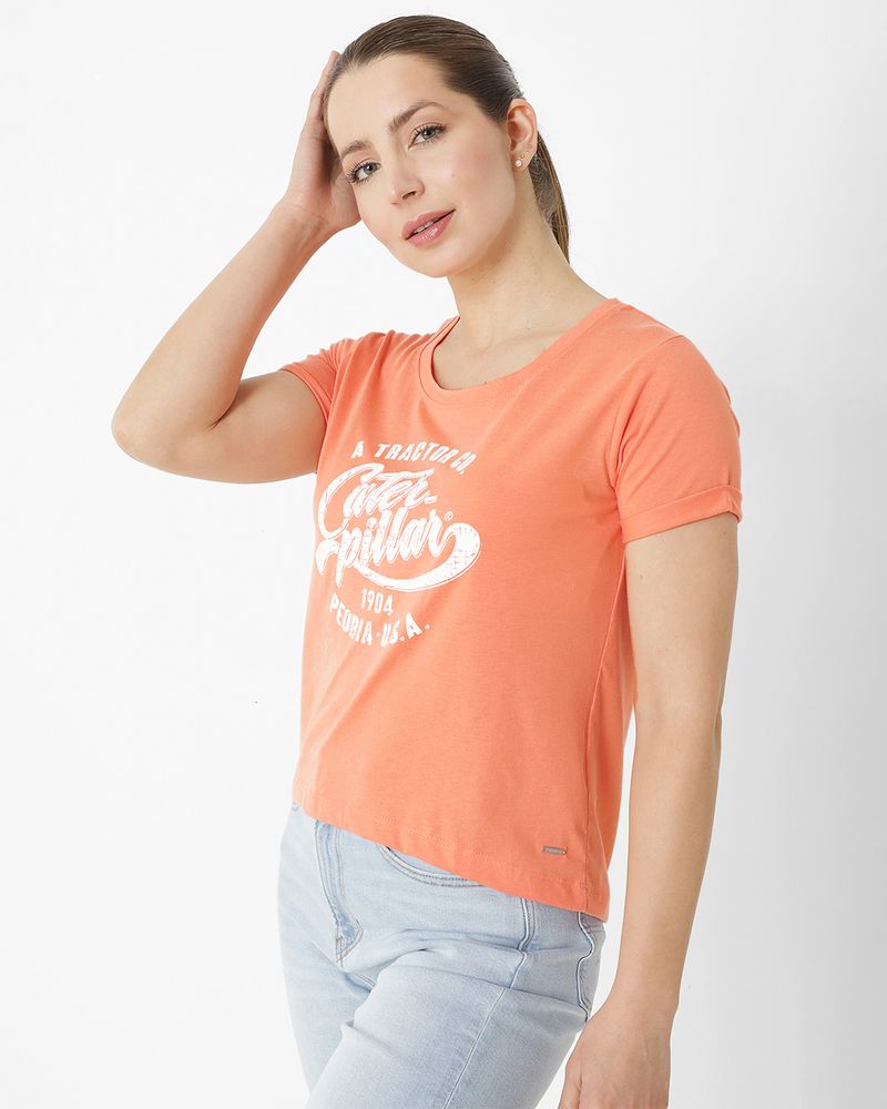 Polera-Manga-Corta-Casual-Mujer-JOYCE-CROP-TEE-BLANCO-CAT