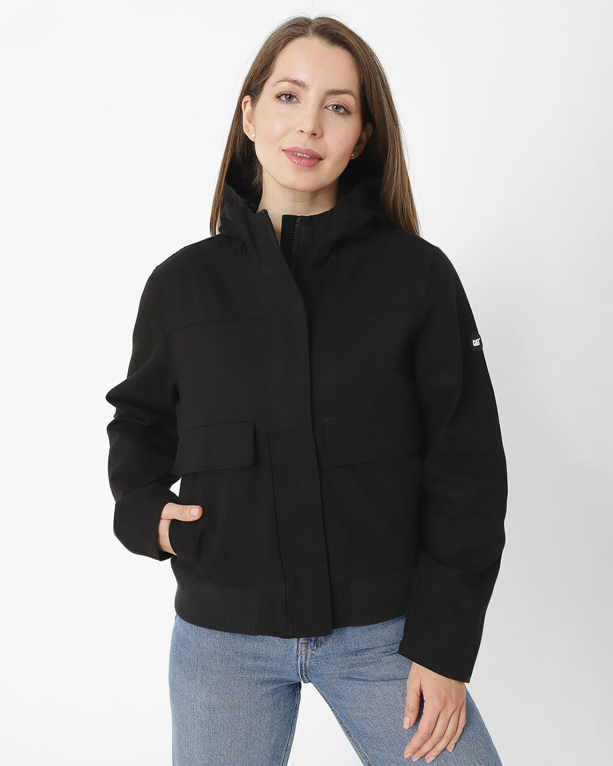 Chaqueta Casual Mujer UNINSULATED HOODED WORK JACKET NEGRO CAT