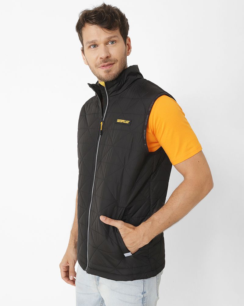 Chaqueta-Sin-Mangas-Casual-Hombre-MEDIUMWEIGHT-INSULATED-TRIANGLE-QUILTED-VEST-NEGRO-CAT