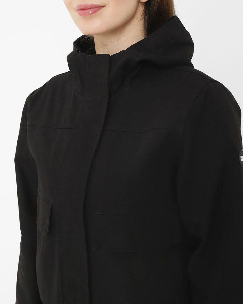 Chaqueta-Casual-Mujer-UNINSULATED-HOODED-WORK-JACKET-NEGRO-CAT