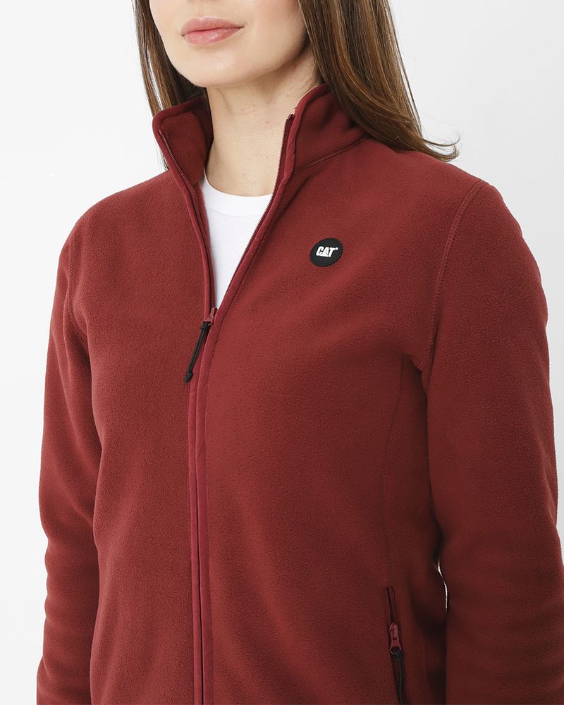 Polar-Casual-Mujer-POLAR-FLEECE-FULL-ZIP-JACKET-ROJO-CAT