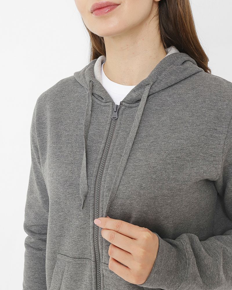 Poleron-Casual-Mujer-FLEECE-CATERPILLAR-FULL-ZIP-HOODIE-NEGRO-CAT