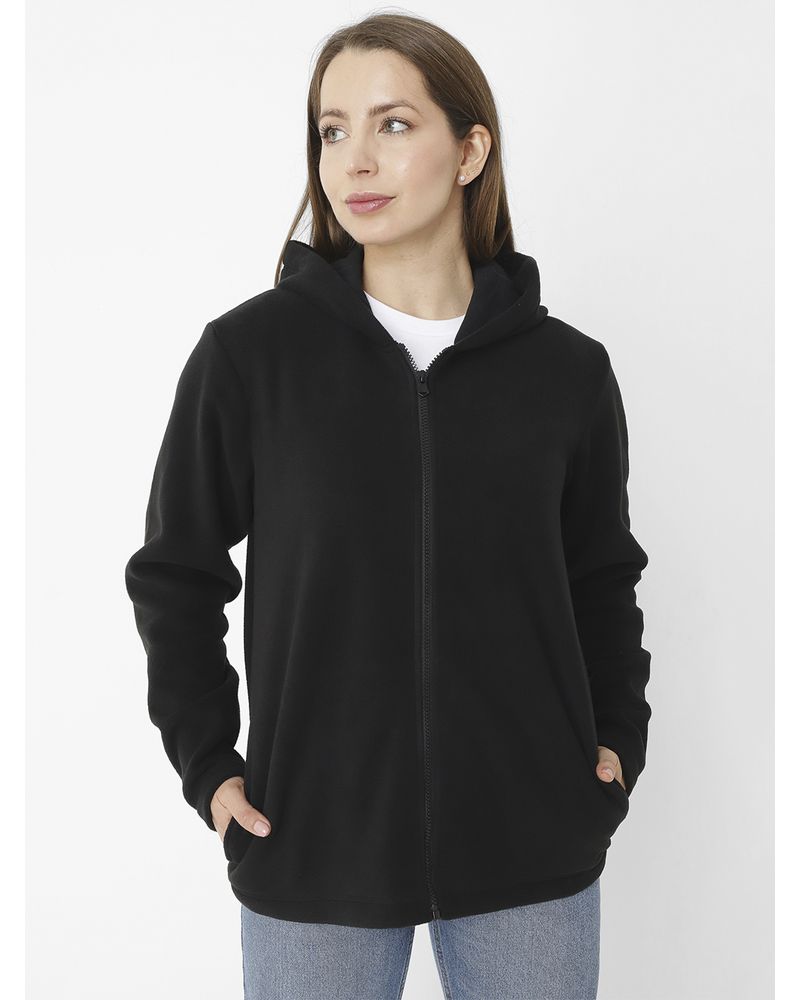 Polar-Casual-Mujer-W-FULL-ZIP-POLAR-FLEECE-NEGRO-CAT