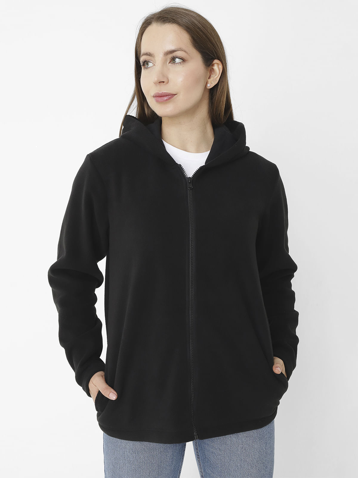 Polar Casual Mujer W FULL ZIP POLAR FLEECE NEGRO CAT