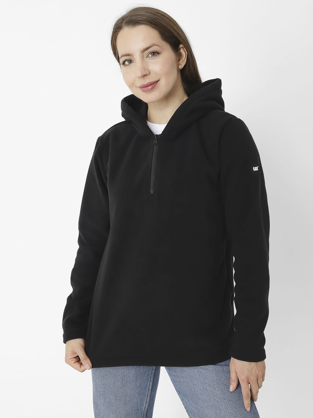 Polar Casual Mujer W QUARTER ZIP POLAR FLEECE NEGRO CAT