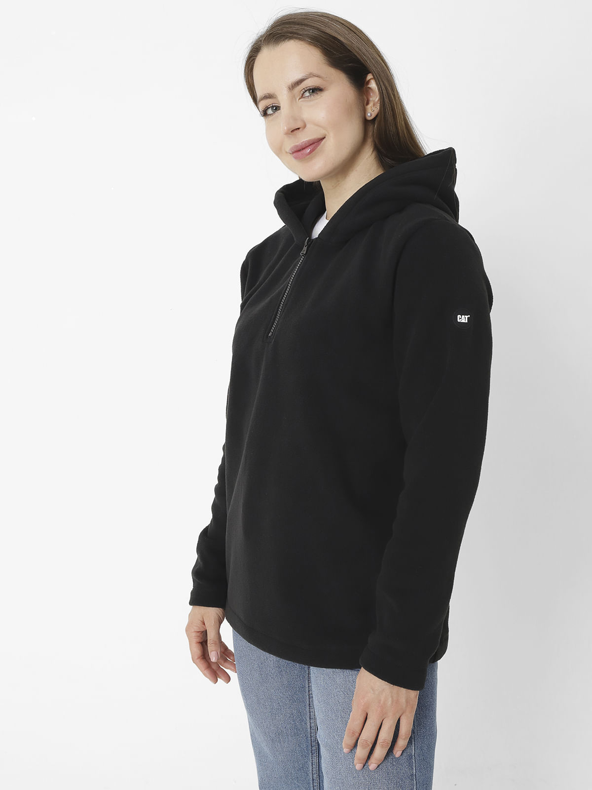 Polar Casual Mujer W QUARTER ZIP POLAR FLEECE NEGRO CAT