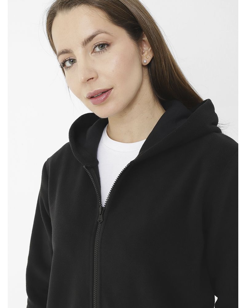 Polar-Casual-Mujer-W-FULL-ZIP-POLAR-FLEECE-NEGRO-CAT