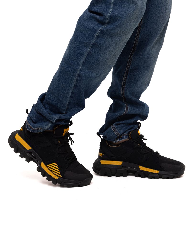 Caterpillar Raider Sport Online - Zapatillas Hombre Negras Amarillo