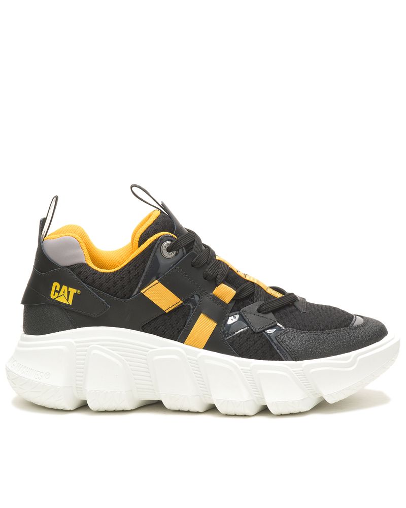 Caterpillar Raider Sport Online - Zapatillas Hombre Negras Amarillo