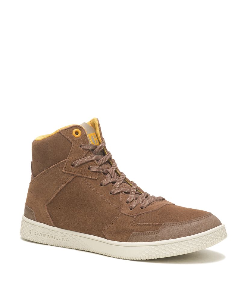 Zapatilla-Con-Caña-Gamuza-Hombre-Pause-Sport-Mid-Cafe-Cat