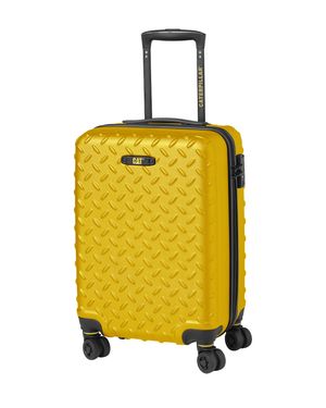 Maleta De Cabina 4 Ruedas Industrial Plate 20" Trolley Amarillo Cat