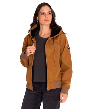 Chaqueta Casual Mujer W Bonded Fleece-Lined Jacket Café Cat