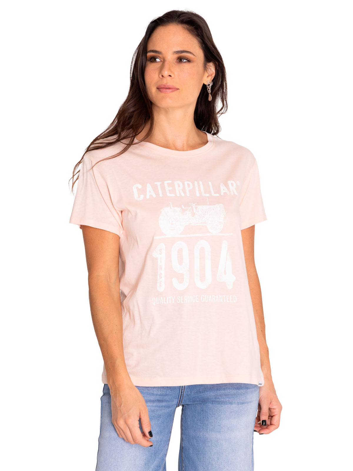 Polera Manga Corta Casual Mujer W Historic Tradition Graphic Tee 2 Rojo Cat