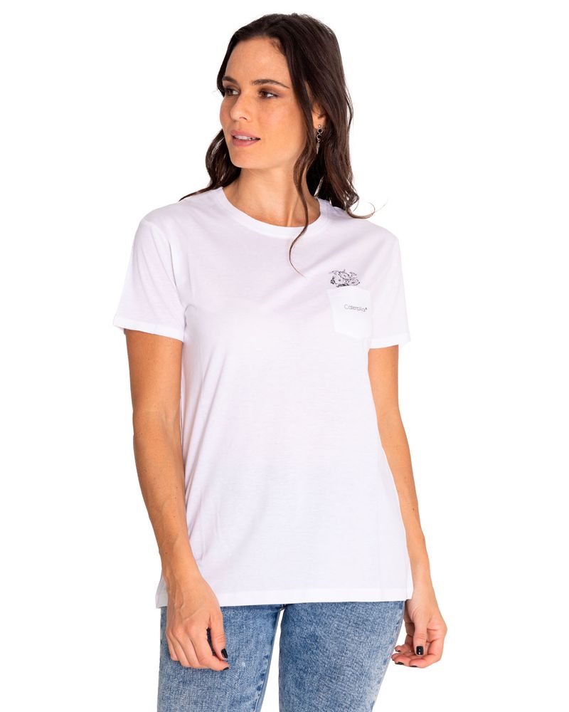 Polera-Manga-Corta-Casual-Mujer-Sketch-Floral-Graphic-Tee-2-Blanco-Cat