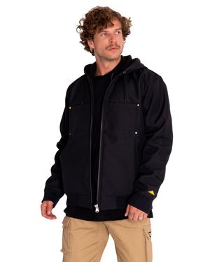 Chaqueta Casual Hombre Bonded Fleece-Lined Work Jacket Negro Cat