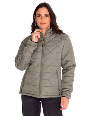 Chaqueta Casual Mujer W Mediumweight Insulated Triangle Quilted Jacket Verde Cat