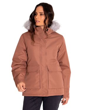 Chaqueta Casual Mujer Mediumweight Insulated Hooded Jacket Gris Cat