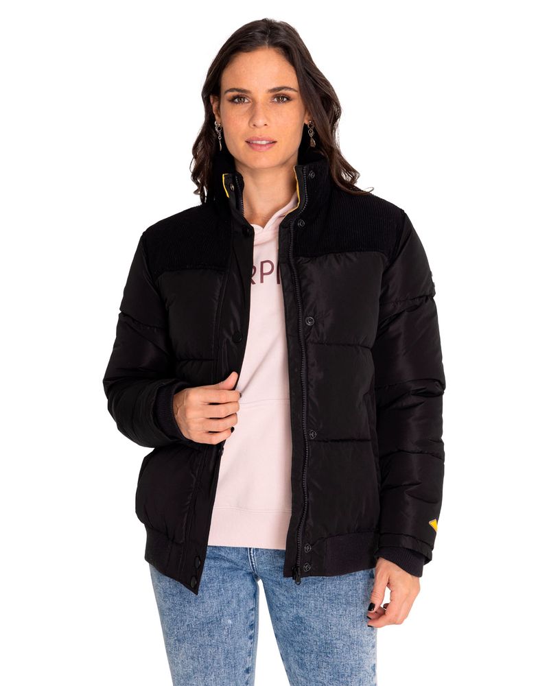 Chaqueta-Casual-Mujer-W-Heavyweight-Insulated-Puffer-Jacket-Negro-Cat