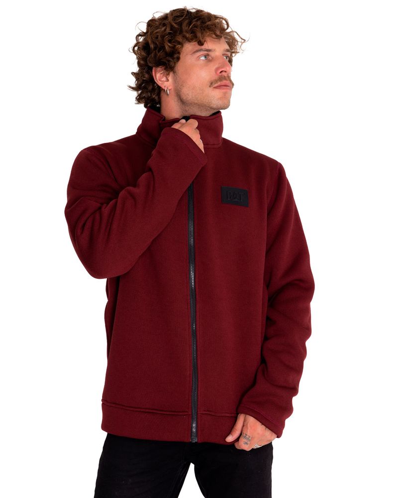 Polar-Casual-Hombre-Foundation-Century-Fz-Fleece-Rojo-Cat