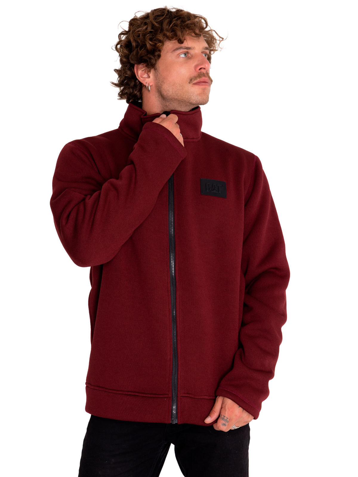 Polar Casual Hombre Foundation Century Fz Fleece Rojo Cat